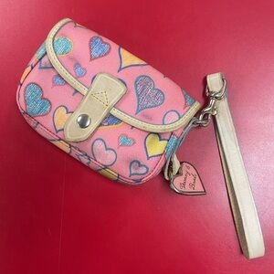 Dooney & Bourke Heart Pattern Wristlet